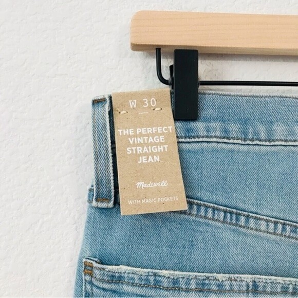 New! Madewell The Perfect Vintage Straight Jean Danby Wash - Picture 10 of 13